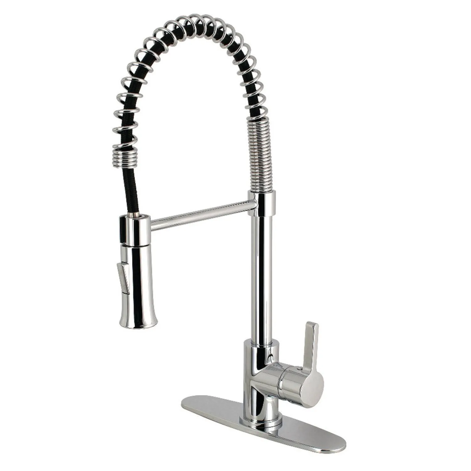 Online Gourmetier Continental Single-Handle Pull-Down Kitchen Faucet Single Hole
