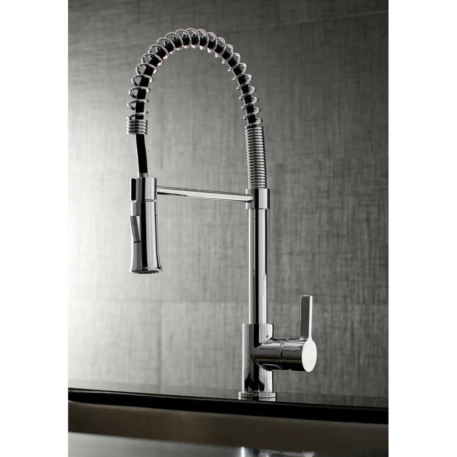 Online Gourmetier Continental Single-Handle Pull-Down Kitchen Faucet Single Hole