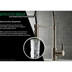 Online Gourmetier Continental Single-Handle Pull-Down Kitchen Faucet Single Hole