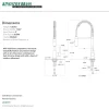 Gourmetier Concord Pre-Rinse Kitchen Faucet Single Hole