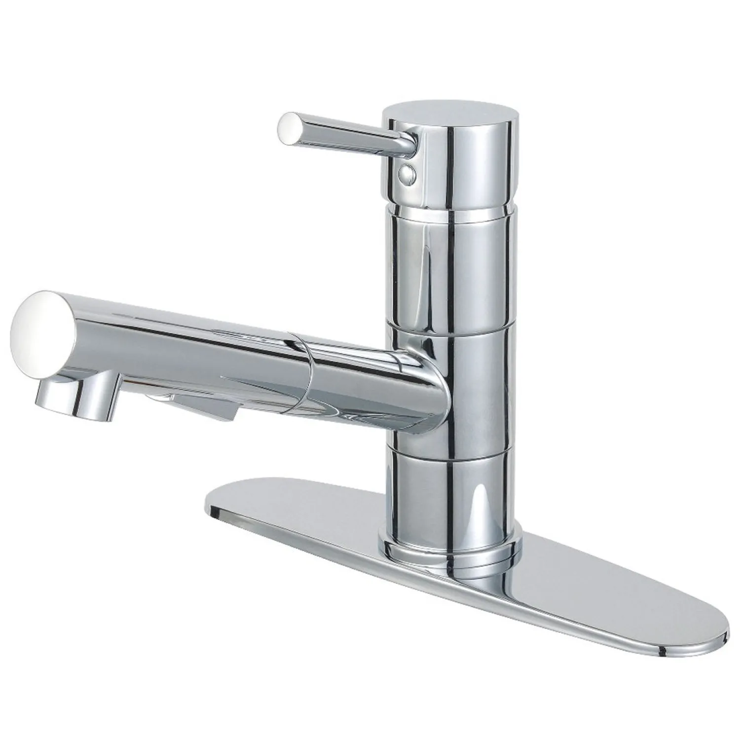 Best Gourmetier Concord Single-Handle Pull-Out Kitchen Faucet Single Hole