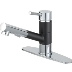 Best Gourmetier Concord Single-Handle Pull-Out Kitchen Faucet Single Hole