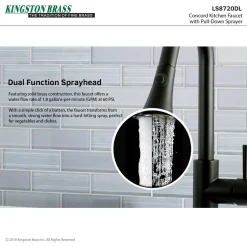 Online Gourmetier Concord Deck Mount Single-Handle Pull-Down Kitchen Faucet Single Hole
