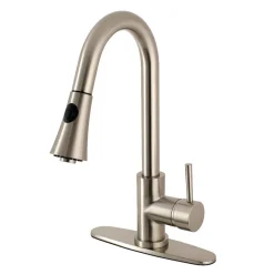 Online Gourmetier Concord Deck Mount Single-Handle Pull-Down Kitchen Faucet Single Hole