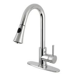 Online Gourmetier Concord Deck Mount Single-Handle Pull-Down Kitchen Faucet Single Hole