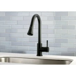 Online Gourmetier Concord Deck Mount Single-Handle Pull-Down Kitchen Faucet Single Hole
