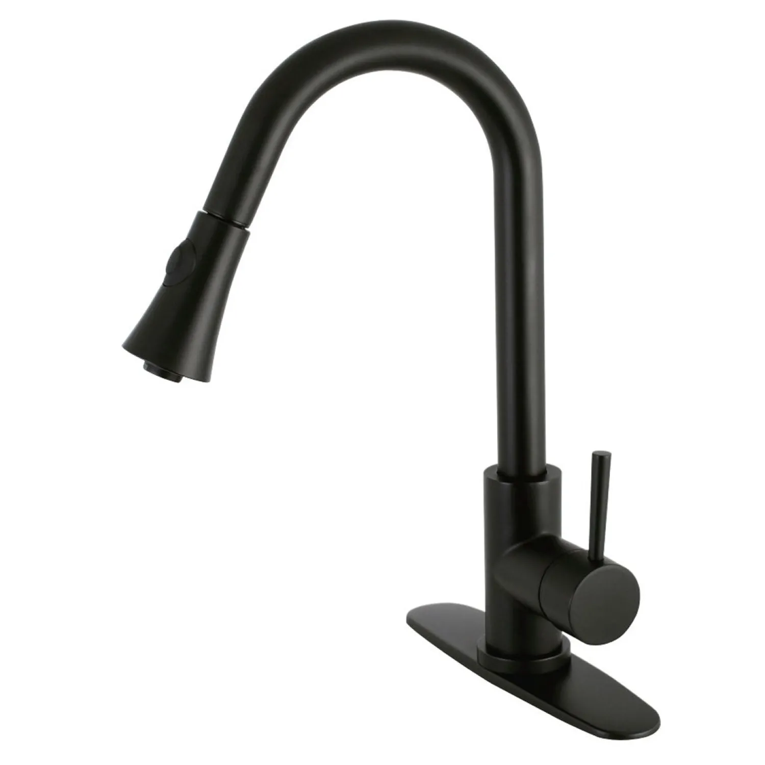 Online Gourmetier Concord Deck Mount Single-Handle Pull-Down Kitchen Faucet Single Hole