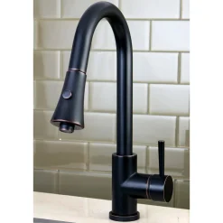 Online Gourmetier Concord Deck Mount Single-Handle Pull-Down Kitchen Faucet Single Hole