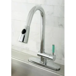 Gourmetier Green Eden Single Lever Handle Kitchen Faucet with Pull-Down Sprayer Single Hole