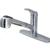 Online Gourmetier GSC881NCLSP Century 8" Centerset Single Handle Kitchen Faucet with Pull-out Sprayer in Chrome Single Hole