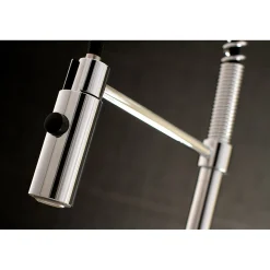 Hot Gourmetier Kaiser Deck Mount Single-Handle Pull-Down Kitchen Faucet Single Hole