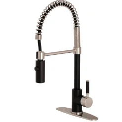 Hot Gourmetier Kaiser Deck Mount Single-Handle Pull-Down Kitchen Faucet Single Hole