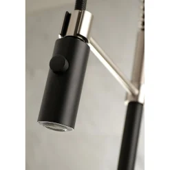 Hot Gourmetier Kaiser Deck Mount Single-Handle Pull-Down Kitchen Faucet Single Hole