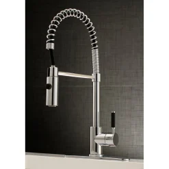 Hot Gourmetier Kaiser Deck Mount Single-Handle Pull-Down Kitchen Faucet Single Hole