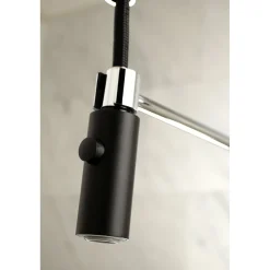 Hot Gourmetier Kaiser Deck Mount Single-Handle Pull-Down Kitchen Faucet Single Hole