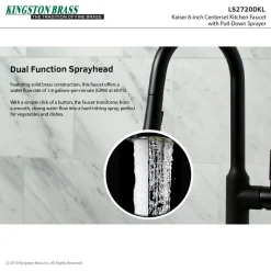 Outlet Gourmetier Kaiser Single-Handle Pull-Down Kitchen Faucet Single Hole