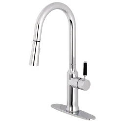 Outlet Gourmetier Kaiser Single-Handle Pull-Down Kitchen Faucet Single Hole
