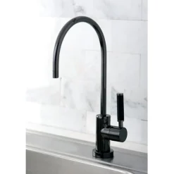 Gourmetier NS8190DKL Water Onyx Cold Water Filtration Faucet in Black Nickel Single Hole|Water Filter Faucets