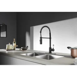 Online Gourmetier Paris Single-Handle Pull-Down Kitchen Faucet Single Hole