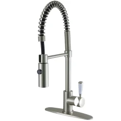 Online Gourmetier Paris Single-Handle Pull-Down Kitchen Faucet Single Hole