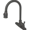 Online Gourmetier Vintage Pull-Down Single Handle Kitchen Faucet Single Hole