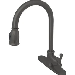 Online Gourmetier Vintage Pull-Down Single Handle Kitchen Faucet Single Hole