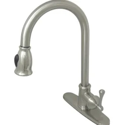 Online Gourmetier Vintage Pull-Down Single Handle Kitchen Faucet Single Hole