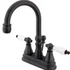 Best Governor Contemporary Two Handle 4" Centerset Lavatory Faucet with Brass Pop-up 4" Center Set