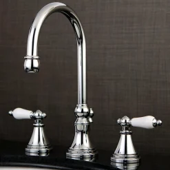 Clearance Governor Deck Mount 8-Inch Widespread Bathroom Faucet 8