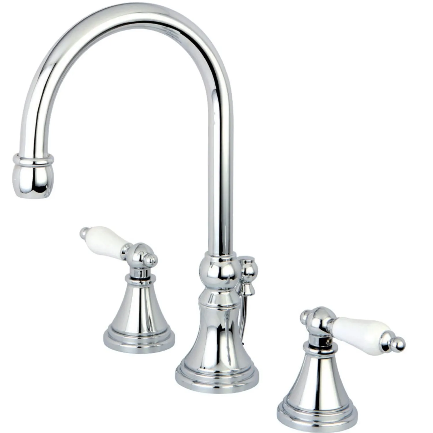 Clearance Governor Deck Mount 8-Inch Widespread Bathroom Faucet 8" Widespread