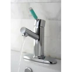 Sale Green Eden Single Handle Lavatory Faucet with Cover Plate Single Hole