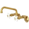 Discount 2-Handle 2-Hole Wall Mount Kitchen Faucet Wall Mounted Kitchen Faucets