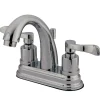 New 2-Handle 4-Inch Centerset Bathroom Faucet with Brass Pop-Up 4" Center Set