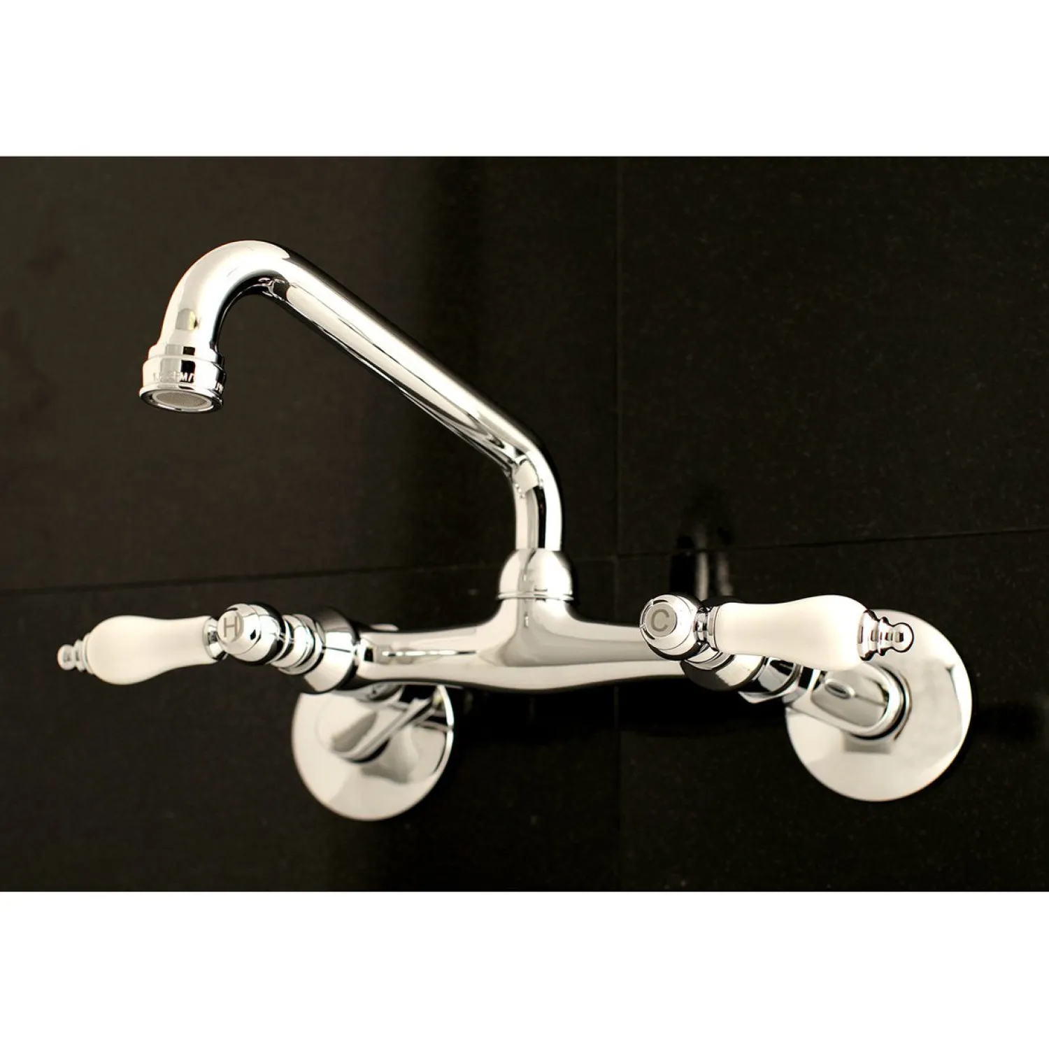 Discount 2-Handle Wall Mount Kitchen Faucet Wall Mounted Kitchen Faucets