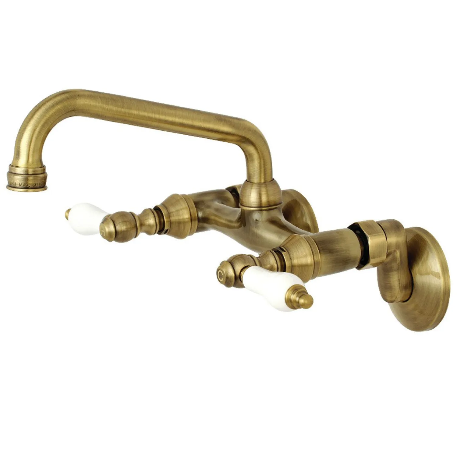 Discount 2-Handle Wall Mount Kitchen Faucet Wall Mounted Kitchen Faucets