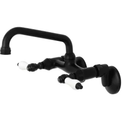 Discount 2-Handle Wall Mount Kitchen Faucet Wall Mounted Kitchen Faucets