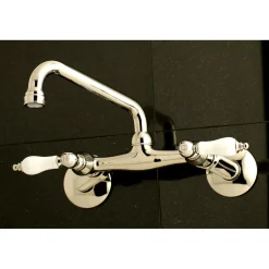 Discount 2-Handle Wall Mount Kitchen Faucet Wall Mounted Kitchen Faucets
