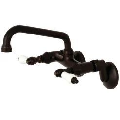 Discount 2-Handle Wall Mount Kitchen Faucet Wall Mounted Kitchen Faucets