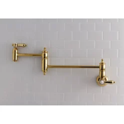New Heirloom Wall Mount Pot Filler Kitchen Faucet Wall Mounted Kitchen Faucets|Single Hole