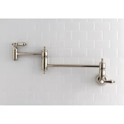 New Heirloom Wall Mount Pot Filler Kitchen Faucet Wall Mounted Kitchen Faucets|Single Hole