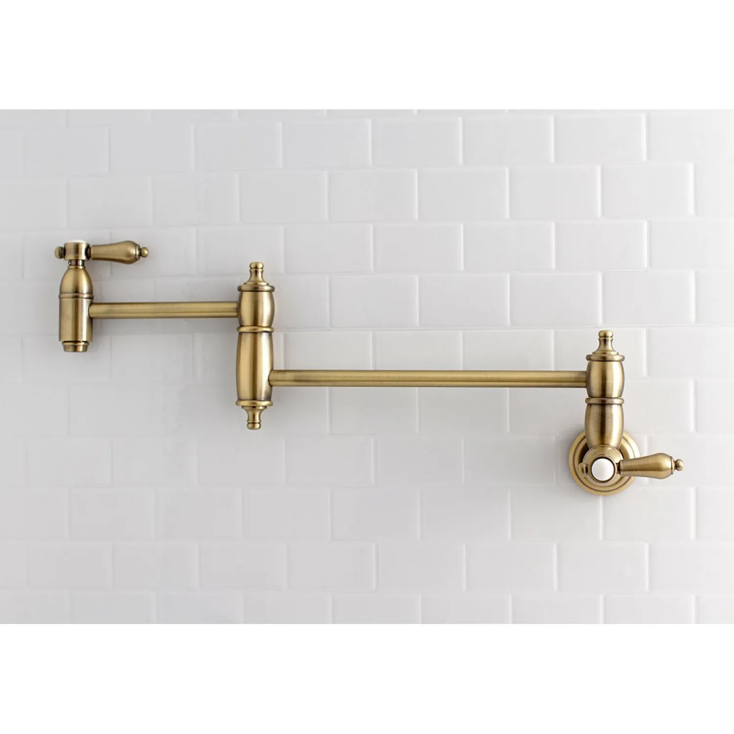 New Heirloom Wall Mount Pot Filler Kitchen Faucet Wall Mounted Kitchen Faucets|Single Hole