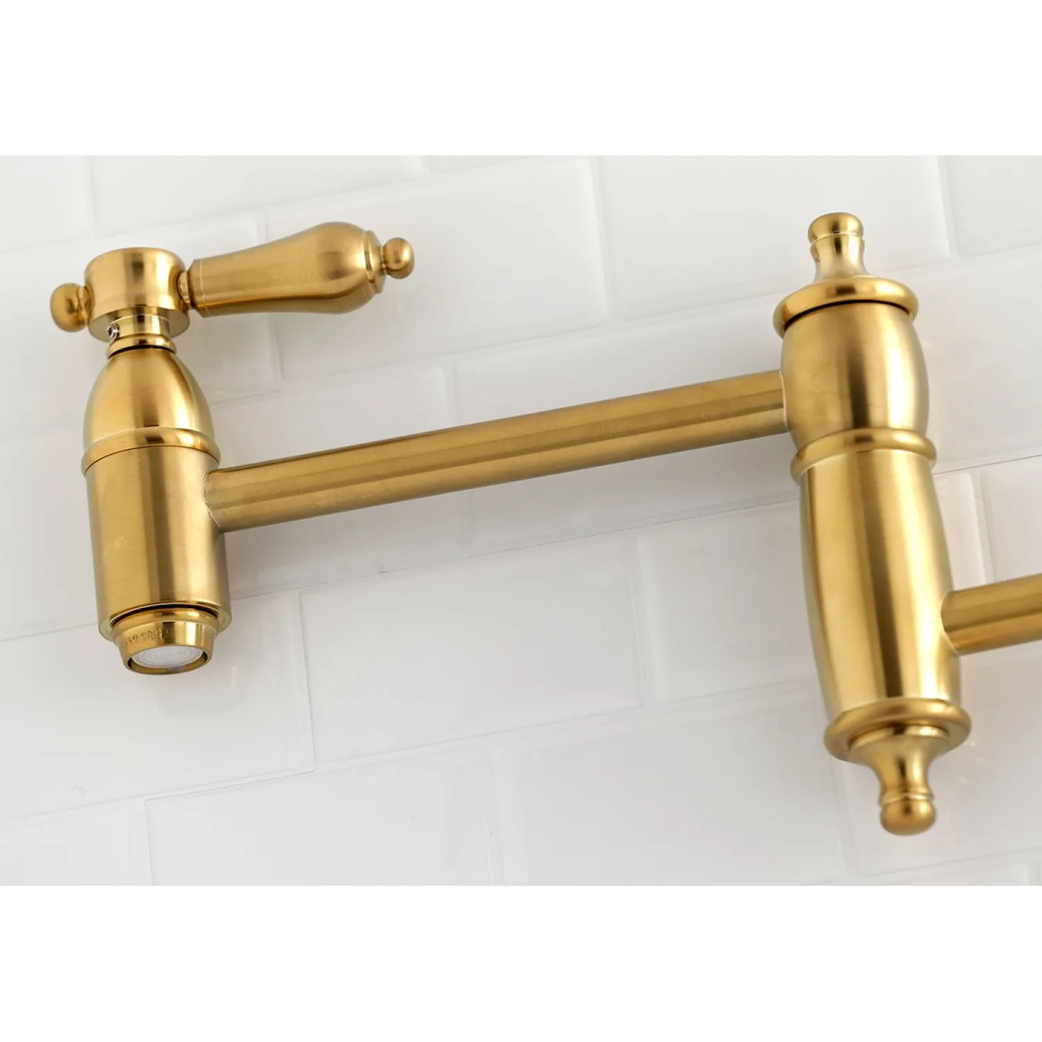 New Heirloom Wall Mount Pot Filler Kitchen Faucet Wall Mounted Kitchen Faucets|Single Hole
