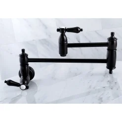 New Heirloom Wall Mount Pot Filler Kitchen Faucet Wall Mounted Kitchen Faucets|Single Hole