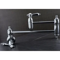 New Heirloom Wall Mount Pot Filler Kitchen Faucet Wall Mounted Kitchen Faucets|Single Hole