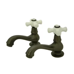 New Heritage Basin Tap Faucet with Porcelain Cross Handle Single Hole|Basin Faucet Separates