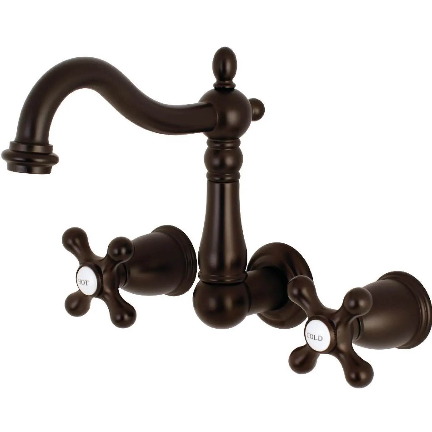 Discount Heritage 8" Center Wall Mount Bathroom Faucet Wall Mount