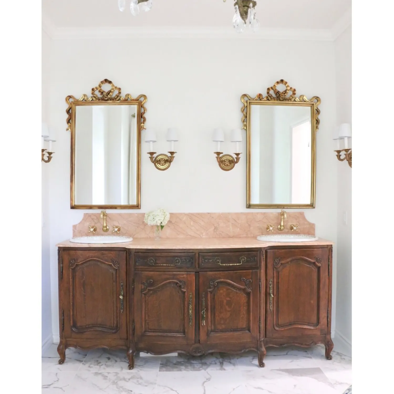 Discount Heritage 8" Center Wall Mount Bathroom Faucet Wall Mount