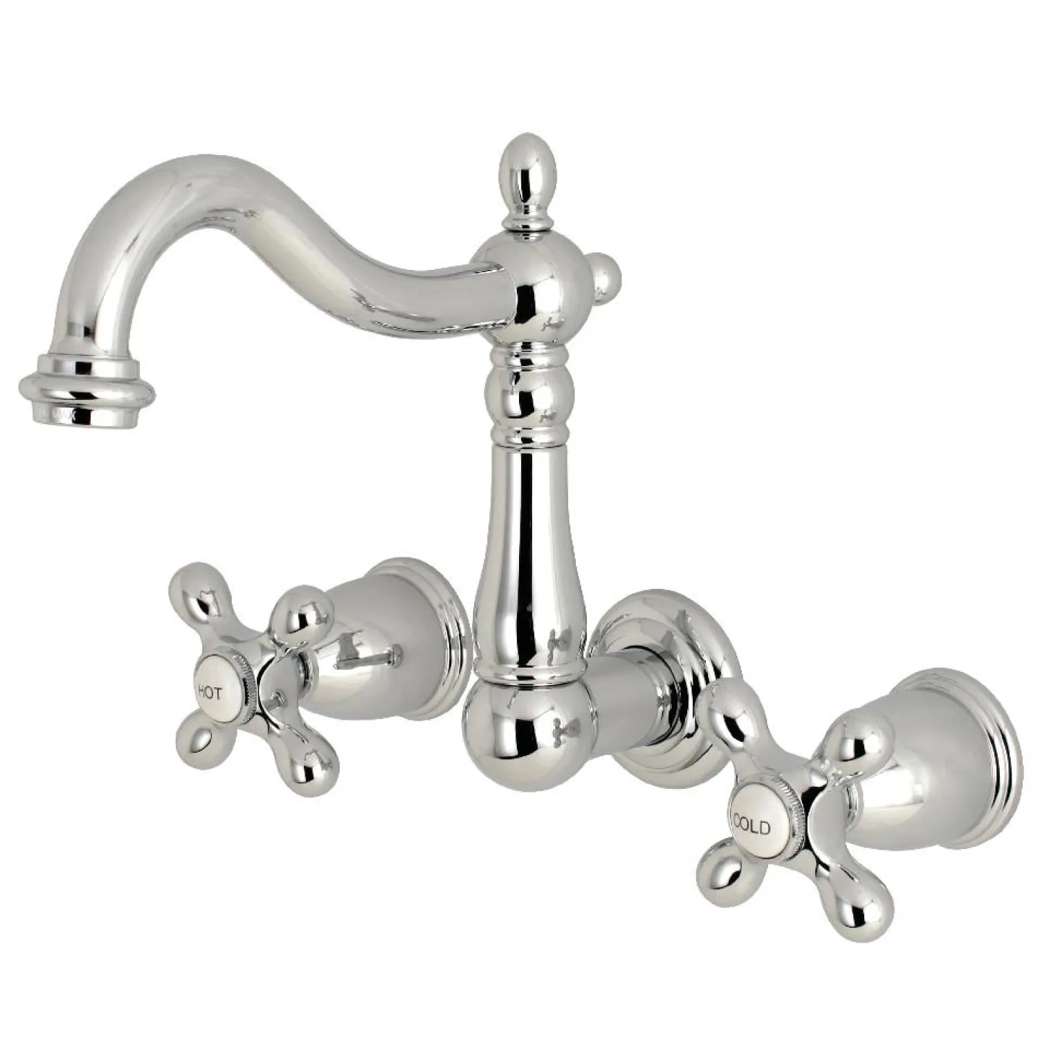 Discount Heritage 8" Center Wall Mount Bathroom Faucet Wall Mount
