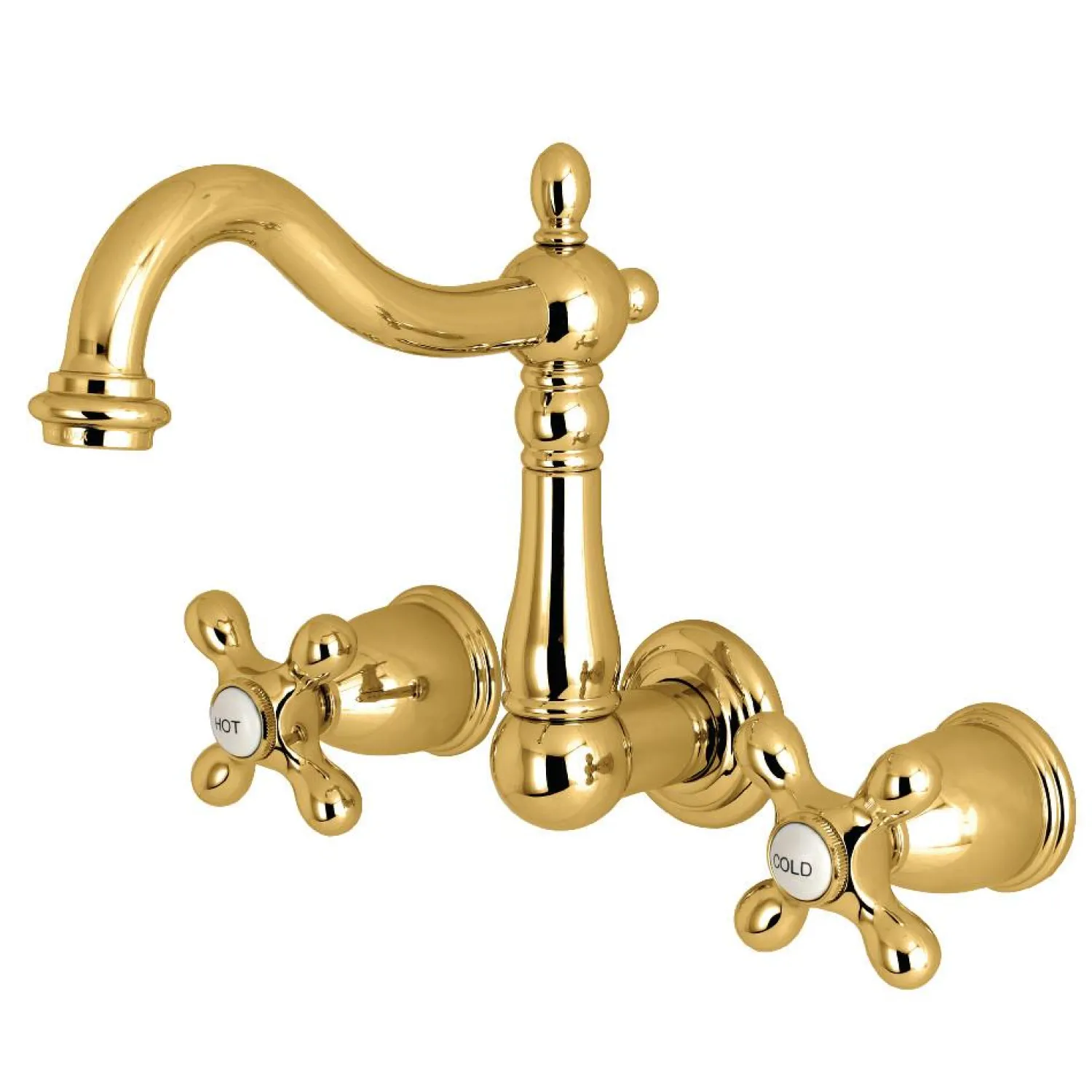 Discount Heritage 8" Center Wall Mount Bathroom Faucet Wall Mount