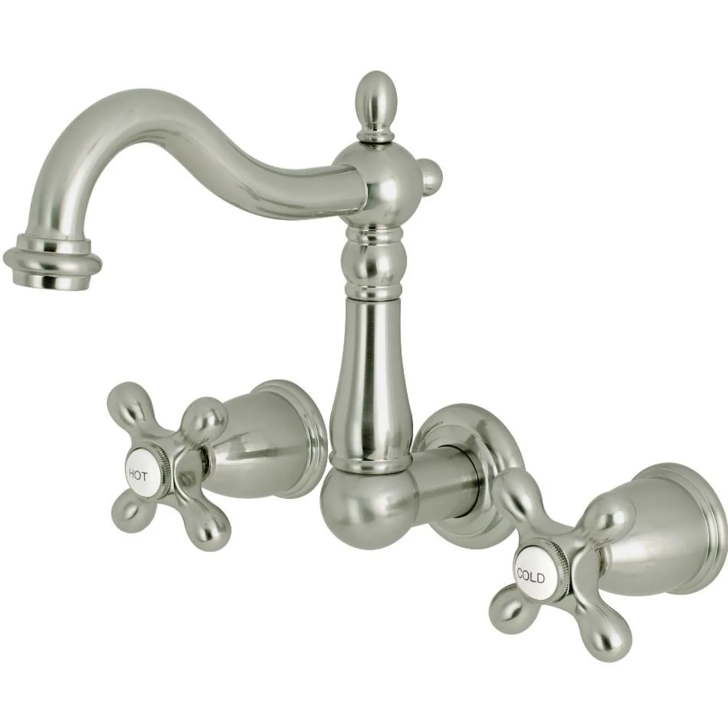 Discount Heritage 8" Center Wall Mount Bathroom Faucet Wall Mount